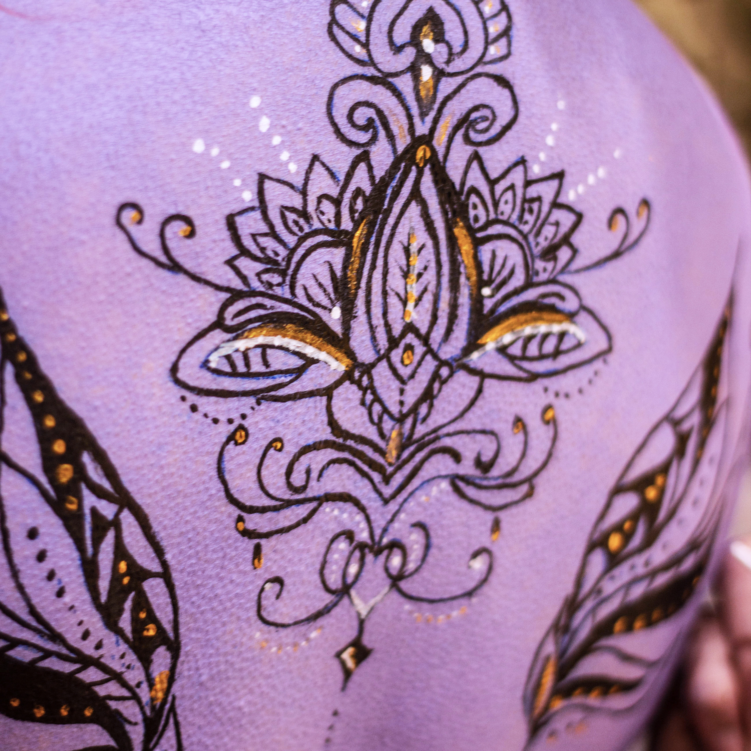 body painting Lyon Femme lotus Yggdrasil 2020